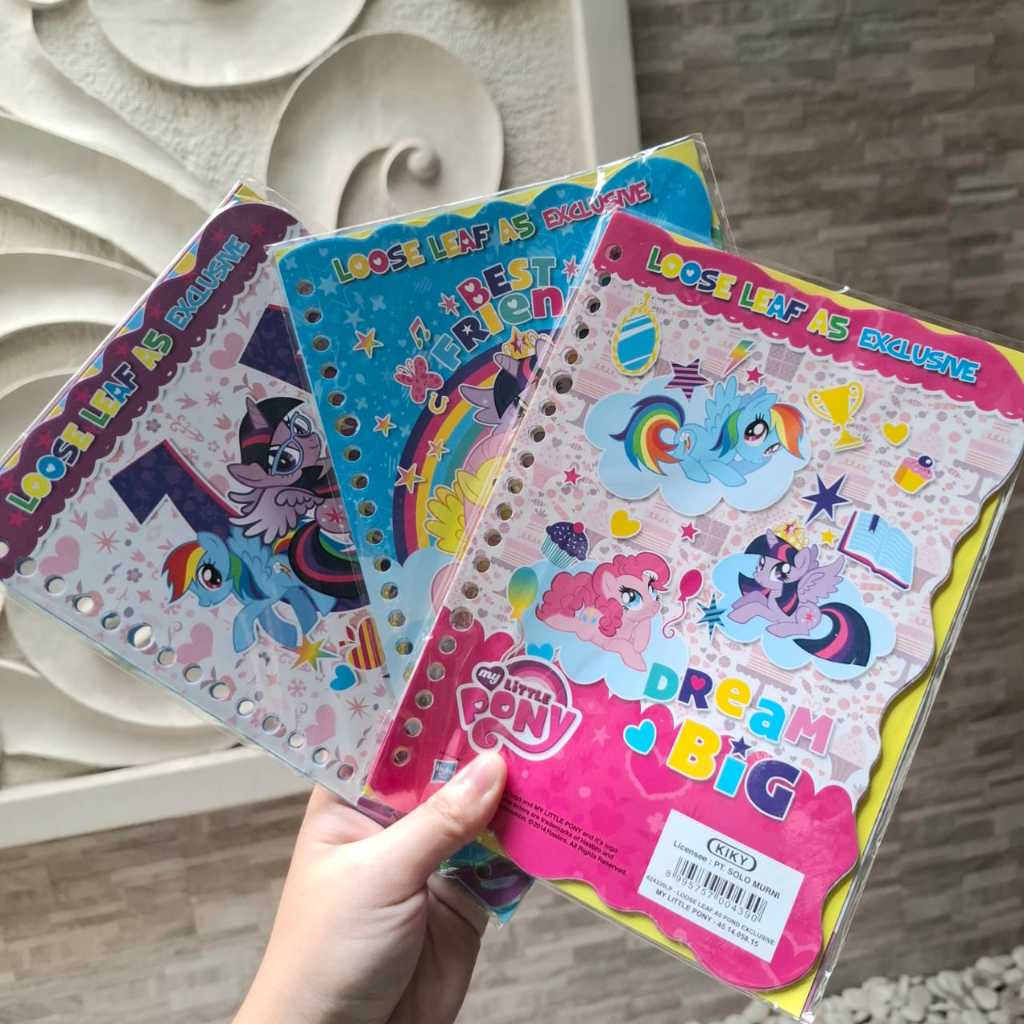 

[PAK] LOOSE LEAF FANCY KARTUN KIKY MY LITTLE PONY A5-25 LEMBAR / KERTAS BINDER / ISI BINDER