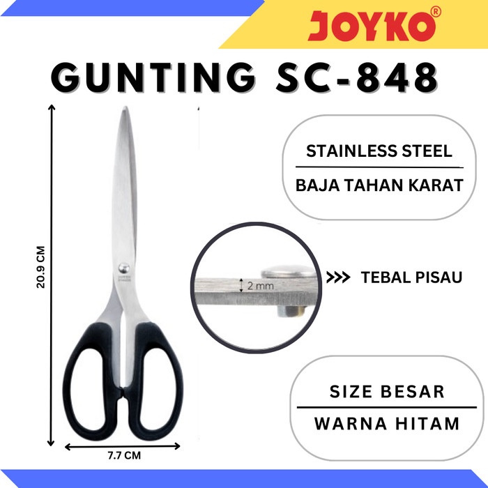 

Gunting JOYKO SC-848 bukan SC-838