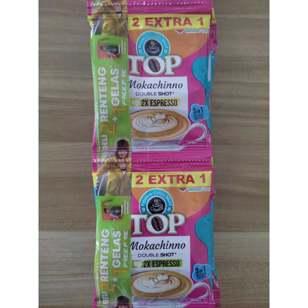 

Top Coffe Mokachinno Rentengan [ 22gr x15 pcs]