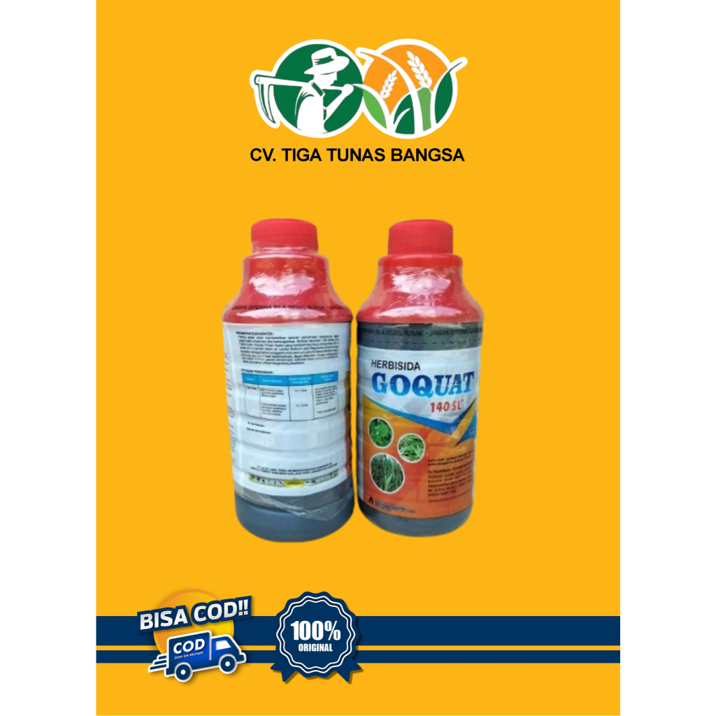 Herbisida Goquat 1 Liter Pembasmi Gulma Goquat 140 SL Herbisida Kontak Purna Tumbuh