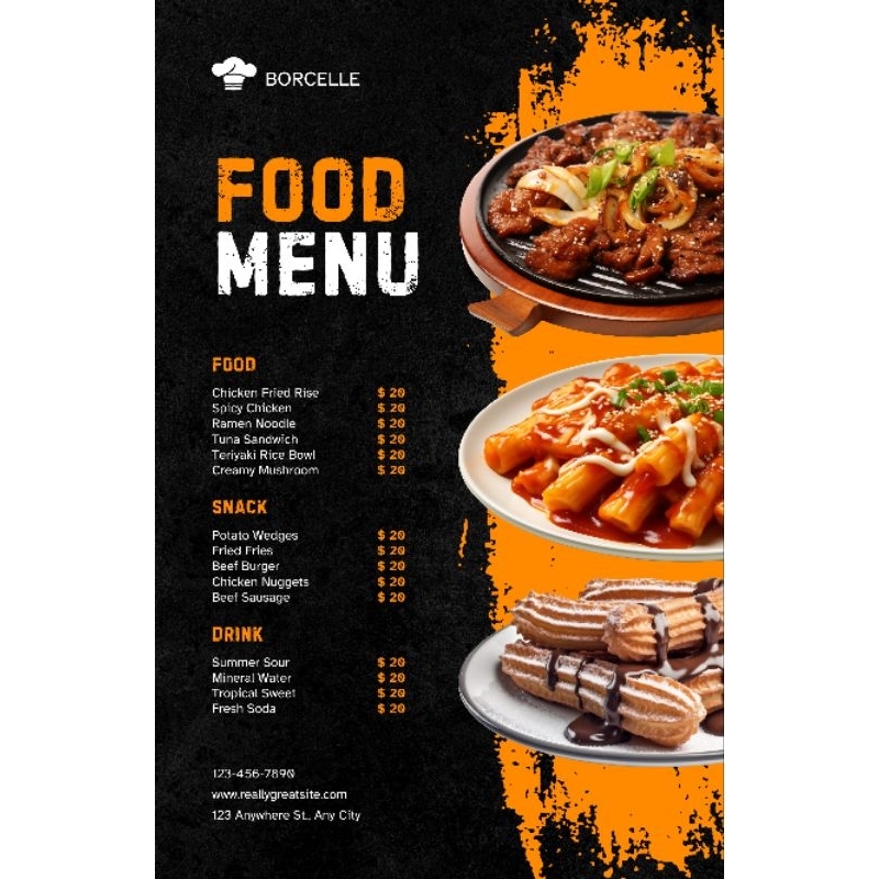 MENU MAKANAN DESAIN KEREN