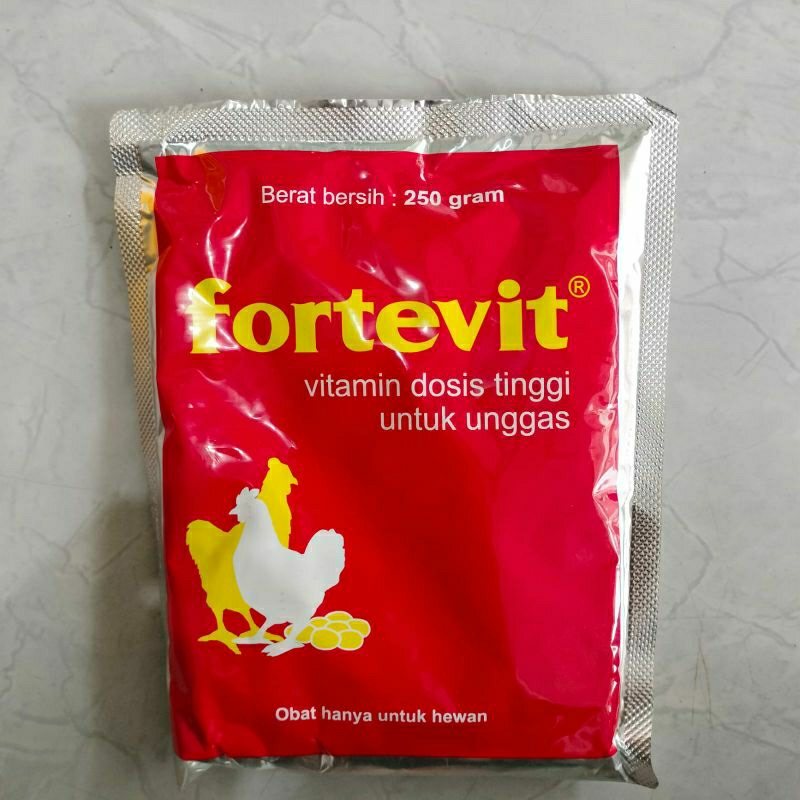 Fortevit 250 Gram vitamin dosis tinggi untuk unggas
