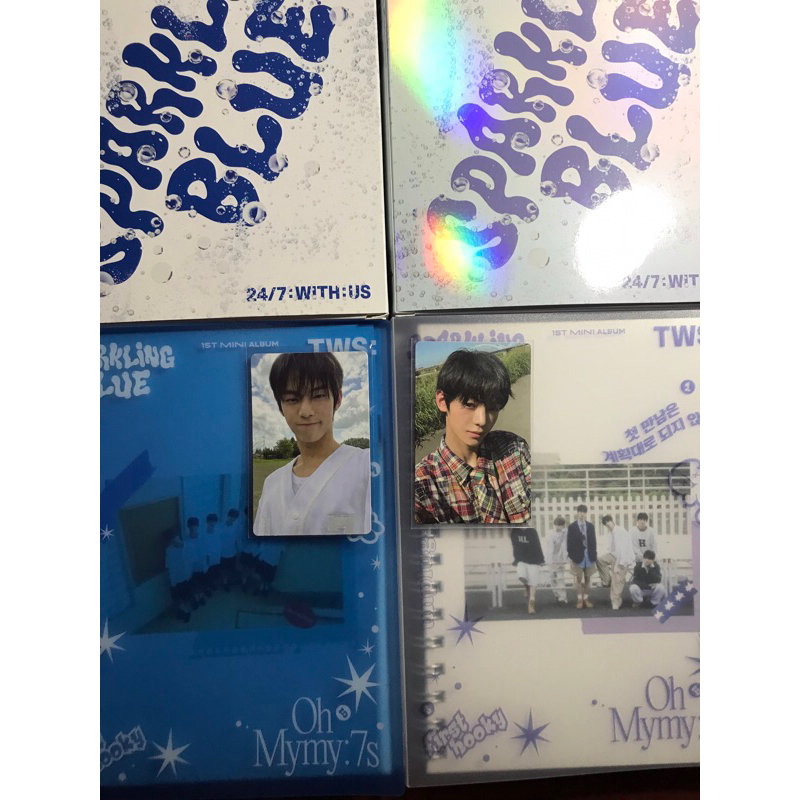 

tws album sparkling blue sparkli lucky ver dohoon hanjin || READY INA