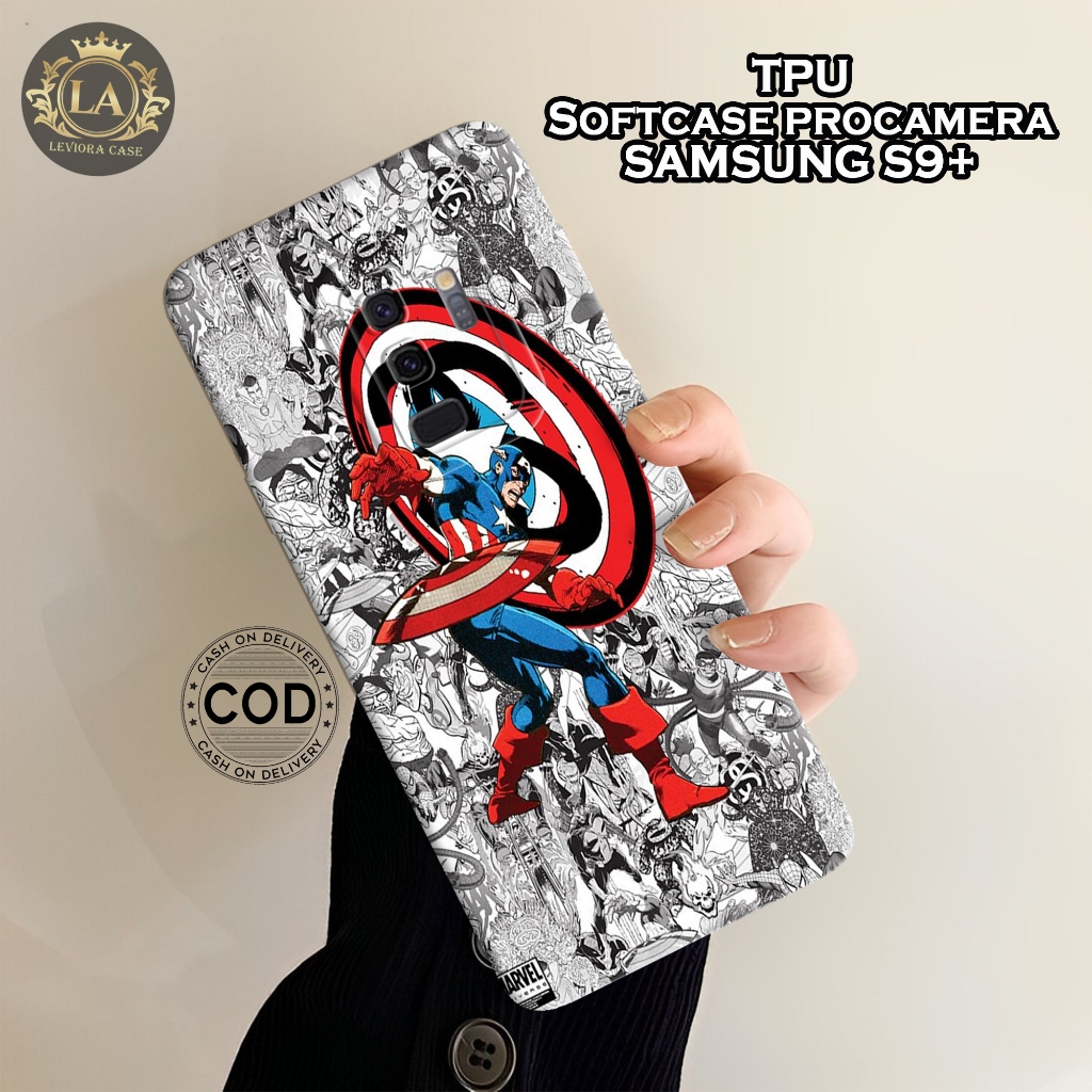 Case Samsung Galaxy S9+ Terbaru  - Leviora Case - Fashion Case Astronot - Softcase Samsung Galaxy S9
