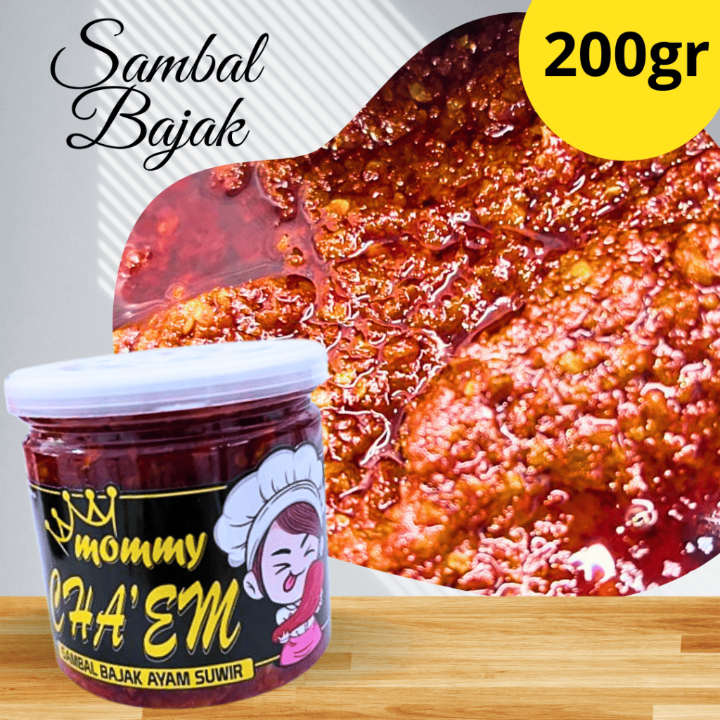 

Sambel Bajak / 130gr / 200 gr / All Variant / Sambal mommy Cha'em / Sambel Cabe Merah