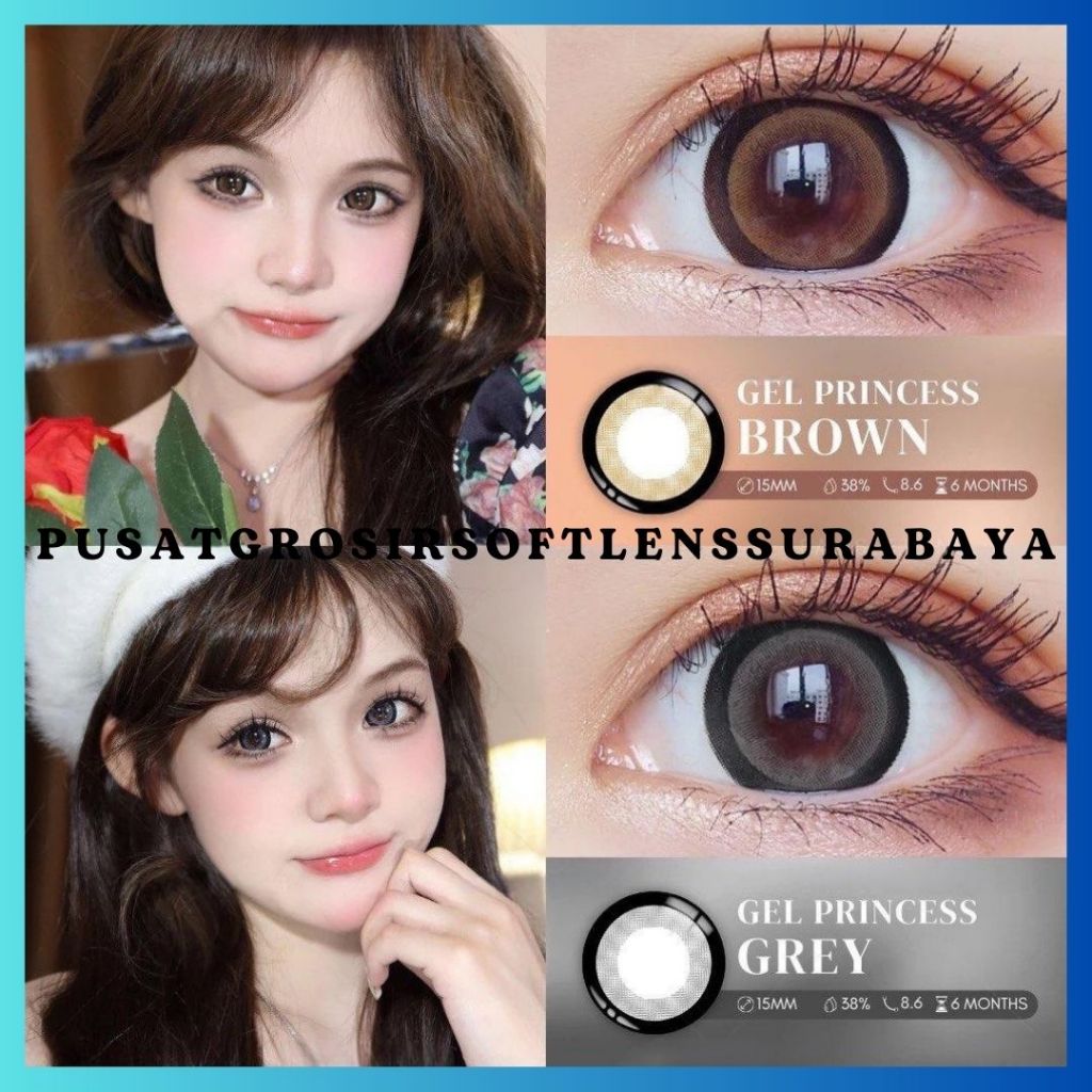 SOFTLENS TOPGEL PRINCESS 14,8 MM NORMAL GROSIR ///// SOFLEN / SOPLEN / SOFLENS / SOFTLEN / SOFTLENT 