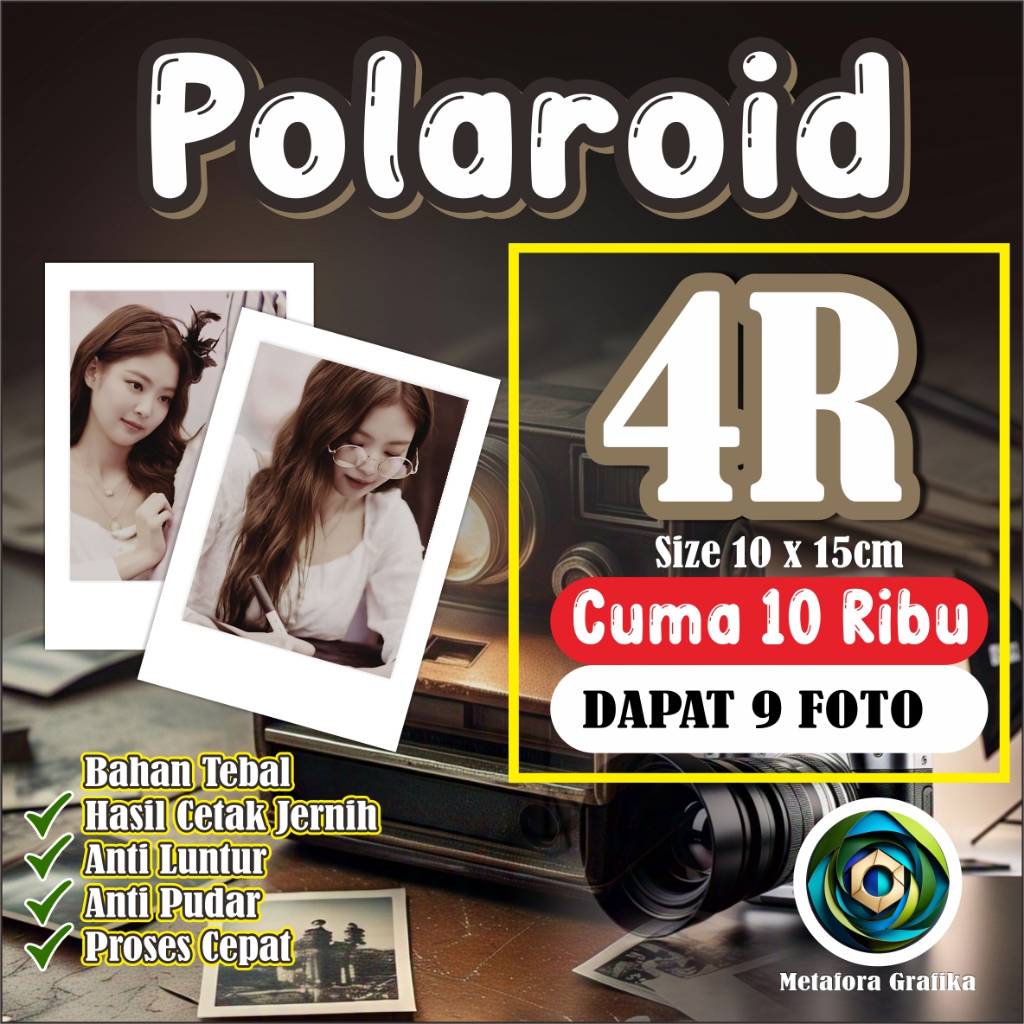 Polaroid 4R Super Glossy Dapat : 9 Foto