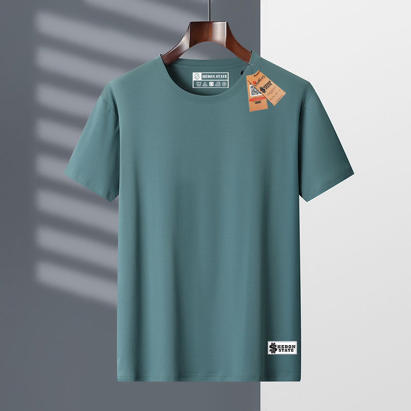 HEDON STATE Baju Pendek Kaos Distro Hijau Botol 100% Cotton Pria Wanita Unisex