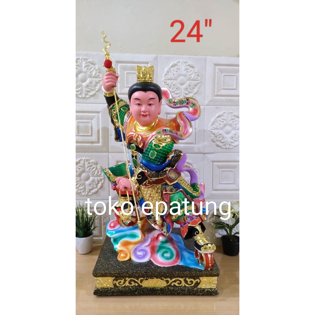 patung dewa naca / locia / nacha - kayu taiwan - 24 inch