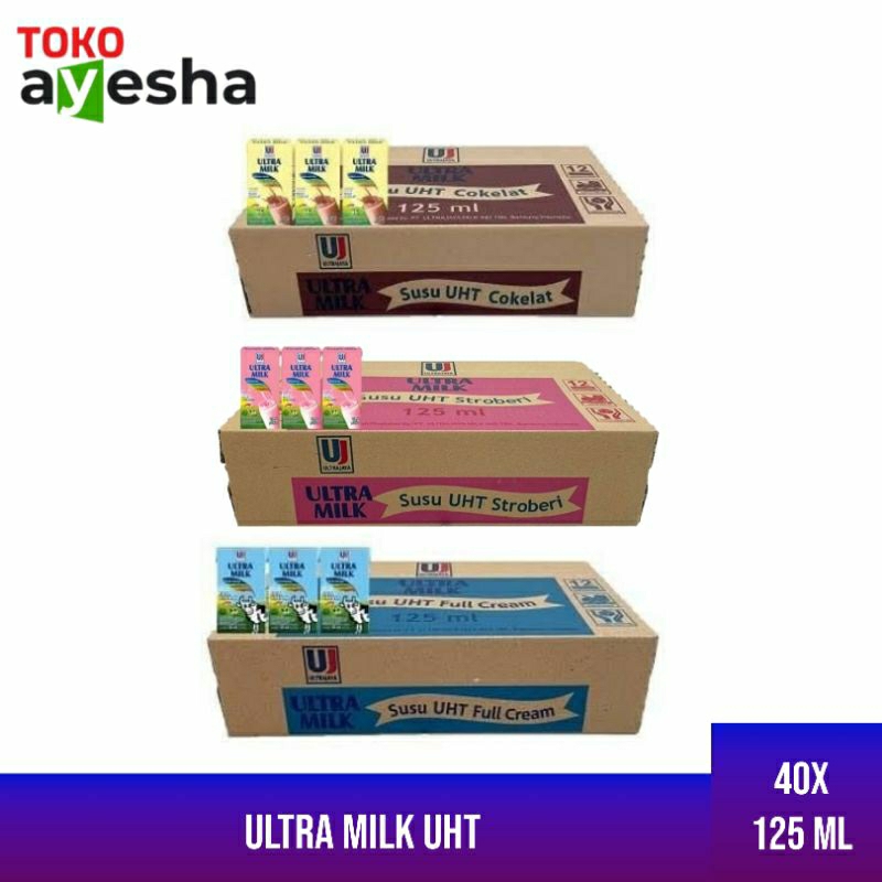 

Ultra Milk Susu UHT 125 ML - 1 Dos isi 40