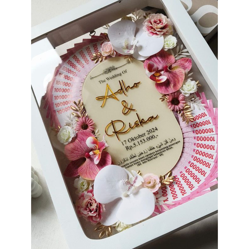 Mahar akrilik Kapsul/Mahar Uang/Mahar akrilik