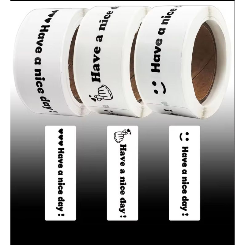 

120 Pcs/Roll - Stiker Label HAVE A NICE DAY