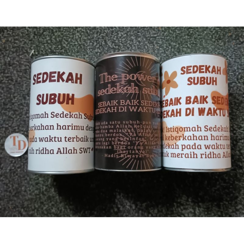 CELENGAN SEDEKAH SUBUH KALENG (S) 14CMX8,5CM