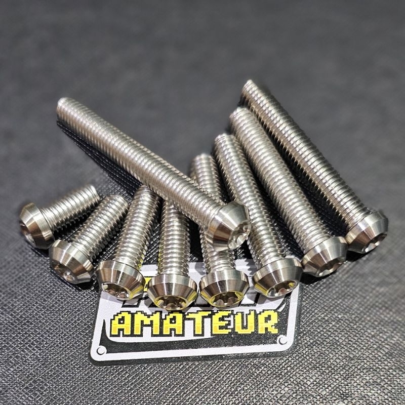 Baut L M6 / baut 10 bintang baut L stainless bintang baut bubut model titanium baut 10 L stenlis bub