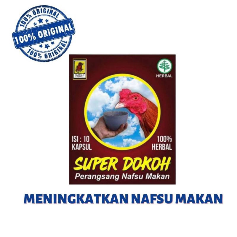 Super Dokoh Perangsang Nafsu Makan 100% Herbal - Meningkatkan Nafsu Makan Ayam Jago Siapan