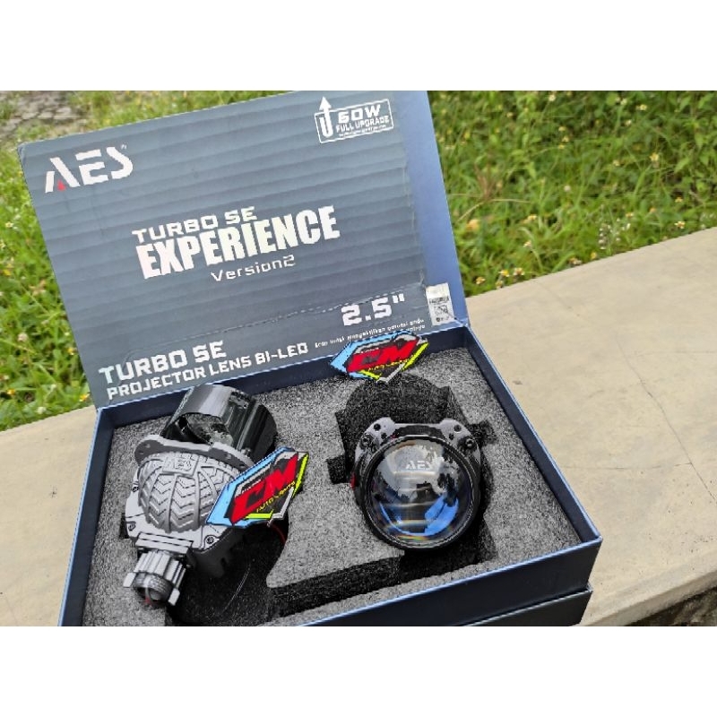BILENS LED PROJECTOR LENS LAMPU BILED BI-LED AES TURBO SE EXPERIENCE V2 2,5INCH BULLAES VERSION 2 DO