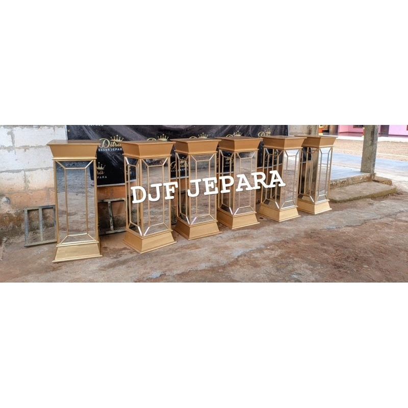 Vas bunga kaca / vas bunga pelaminan / pot bunga kaca / pot bunga pelaminan / tempat bunga / tempat 