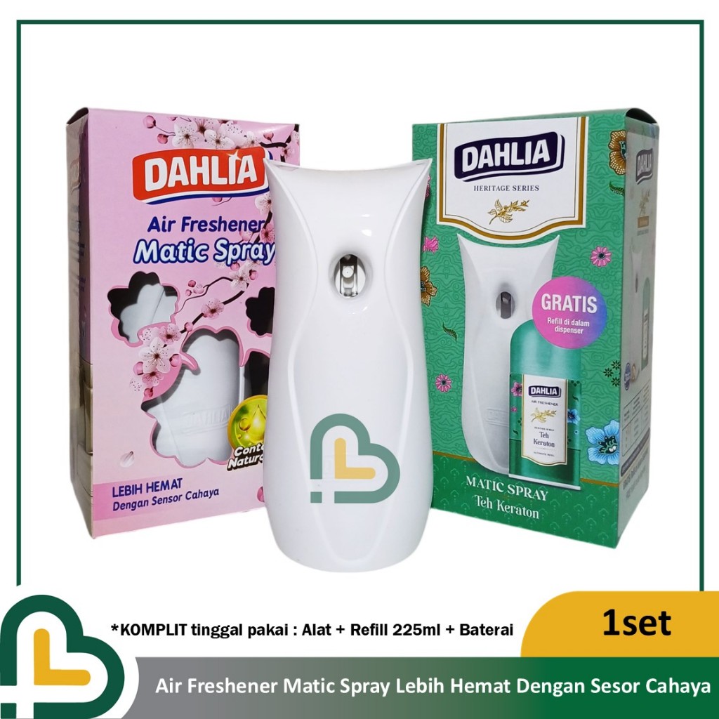Pengharum Semprot Otomatis Dahlia Freshgo Matic Spray Sensor Cahaya Teh Keraton