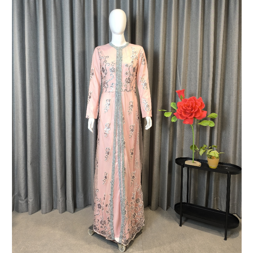 Fara Gamis Pesta Mewah Sifon Payet Brokat Cantik