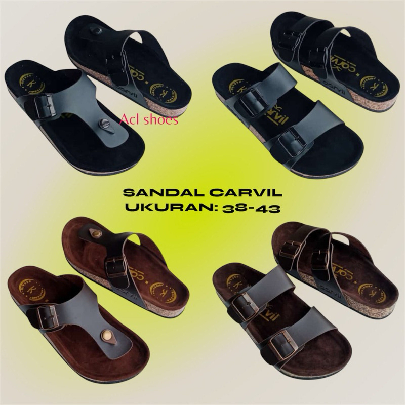 sandal carvil pria sandal jepit sendal jepit / sandal pria sendal pria / sandal kulit sandal carvil