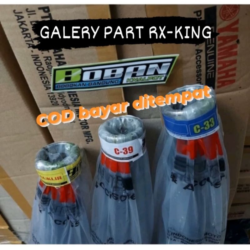 Knalpot Boban Nuklir Boban C33 Laser Rx king Rx spesial yt115 125 Original