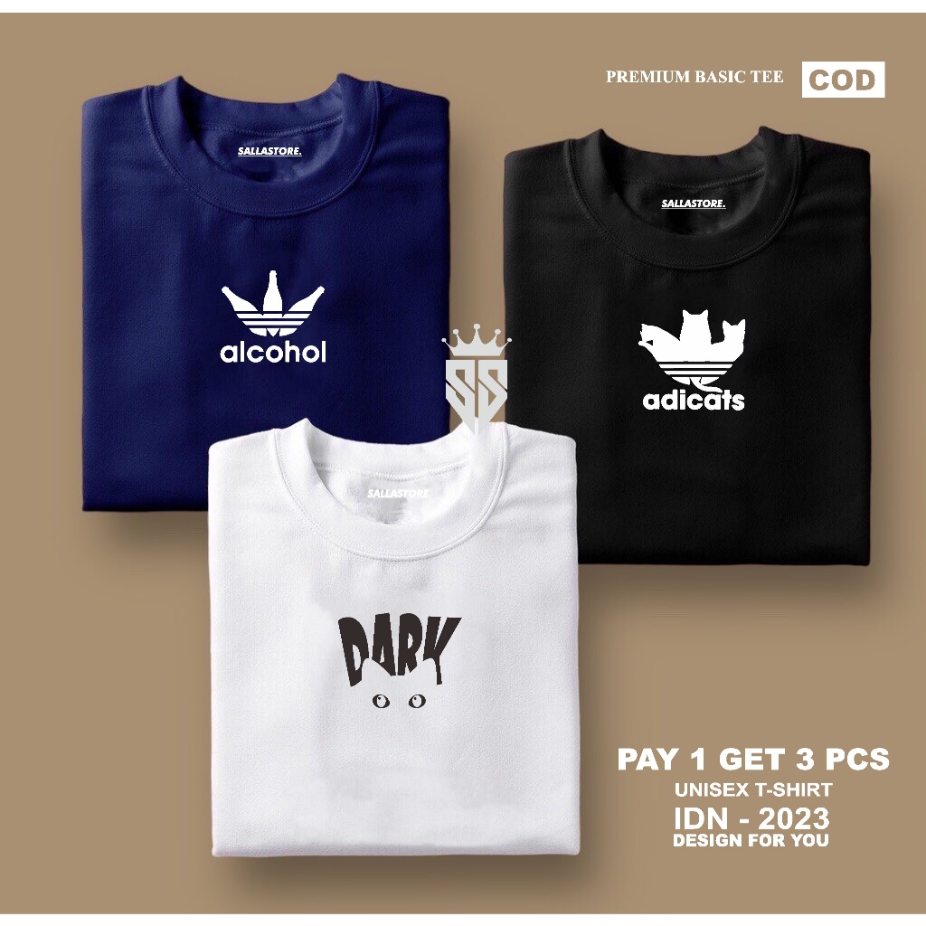 PAY 1 GET 3 PCS(PROMO COD)Nagata official shop-Kaos Distro Pria-Kaos Distro Terbaru cat Premium Qual