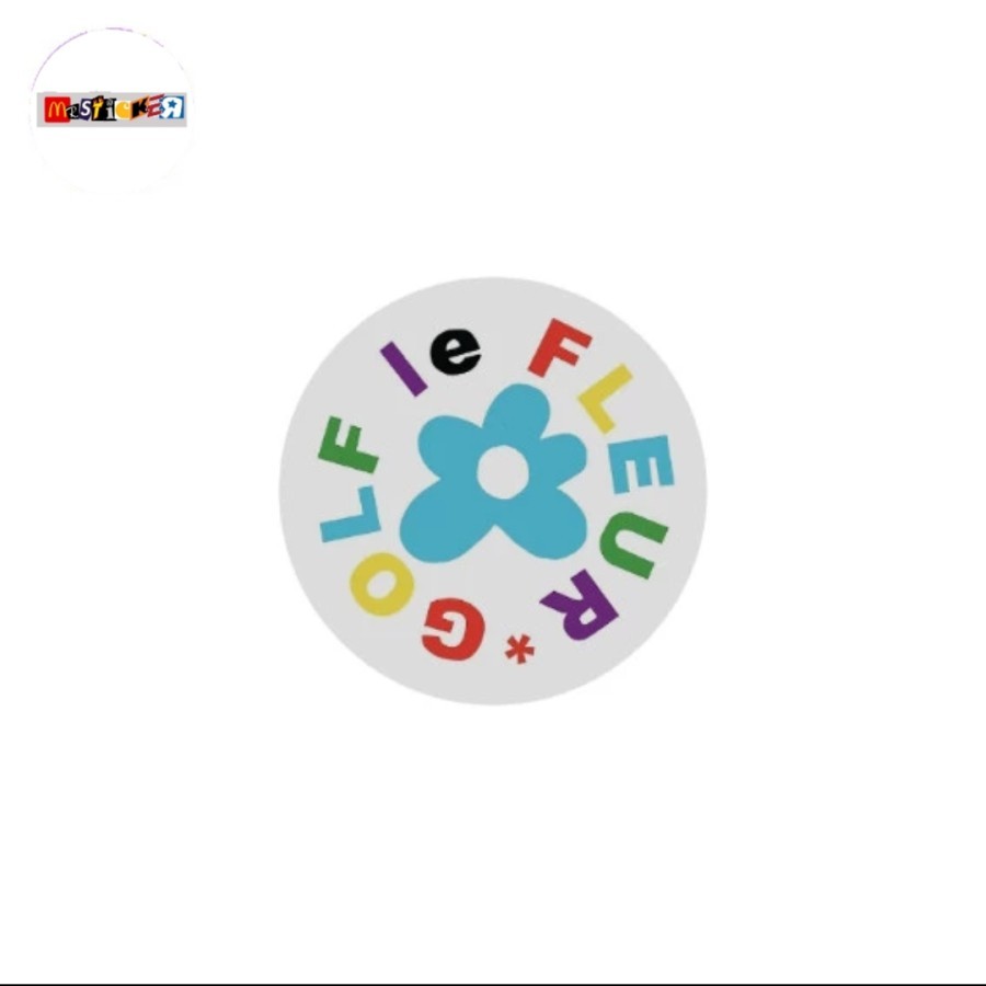 

sticker Golf Wang le FLEUR logo rounded stiker