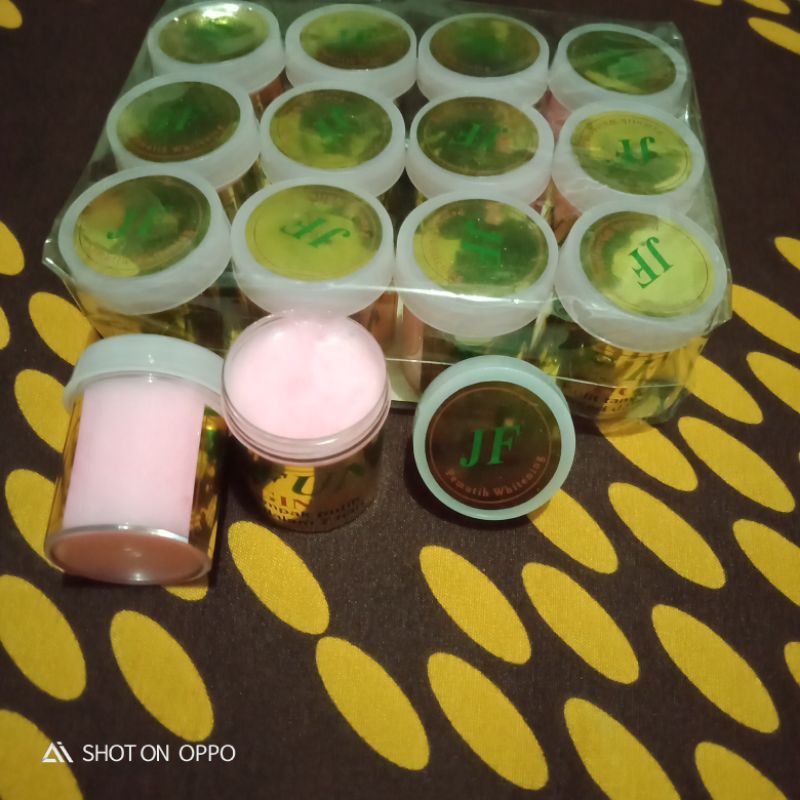 12 Pcs Cream Tje Funk Original 2in1 buat siang dan malam// Cream Jf Fuk Ori warna Pink