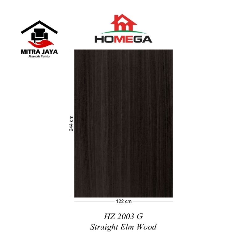 HPL Homega HZ 2003 G Homega HPL Straight Elm Wood HZ2003G HOMEGA Hpl Pelapis Kayu Tipe Hz2003g