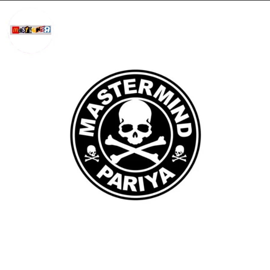 

sticker Mastermind Pariya logo rounded stiker streetwear Japan