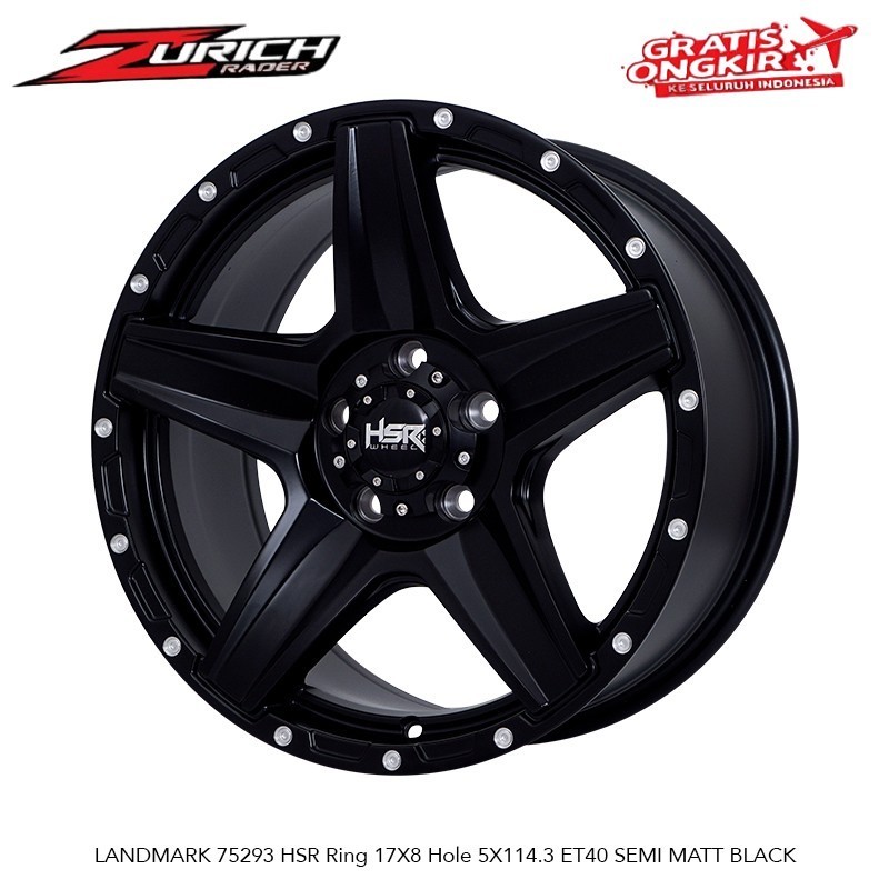 Velg Mobil Hsr Landmark Ring 17 Untuk Xtrail Escape Outlander Crv Xpander Pelek R17 Offroad