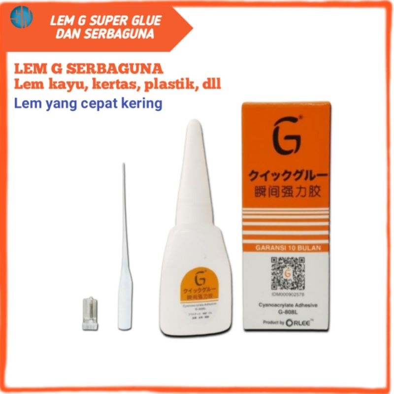 

G SUPER GLUE LEM G KOREA BARCODE Super Glue Lengket Serbaguna Lem Cair Ori Murah Merekat Maksimal