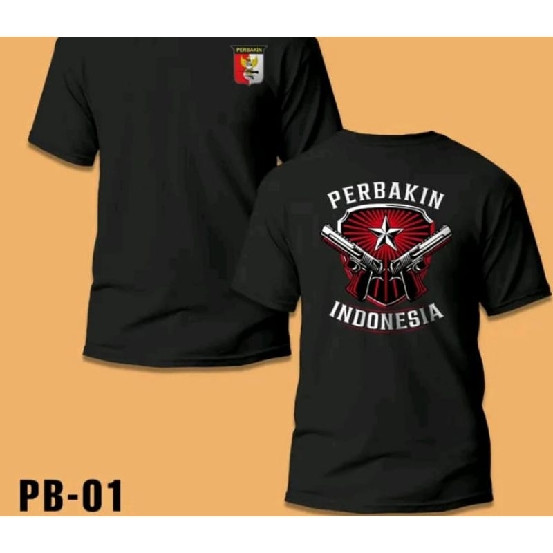 KAOS PERBAKIN INDONESIA CORAK MERAH