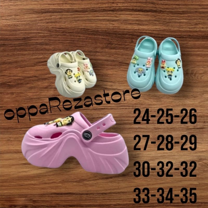 SENDAL VIRAL FUJI ANAK POWERPUFF GIRLS