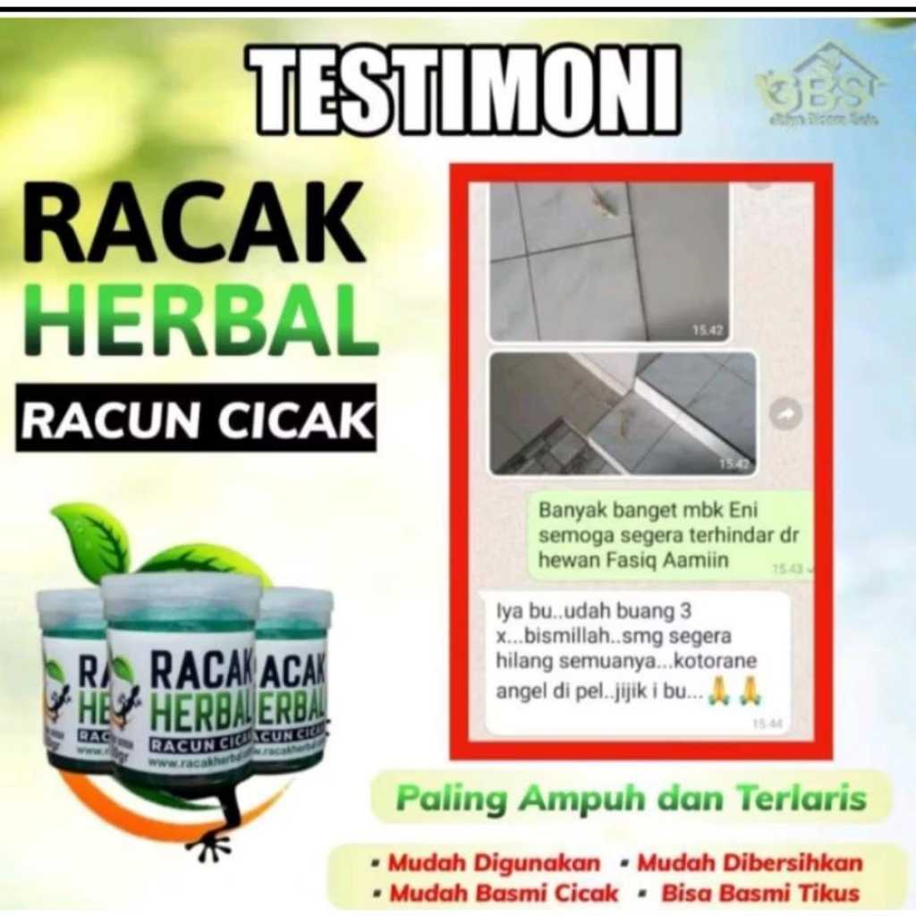 Racun Cicak Herbal - Racak - Racun Cicak