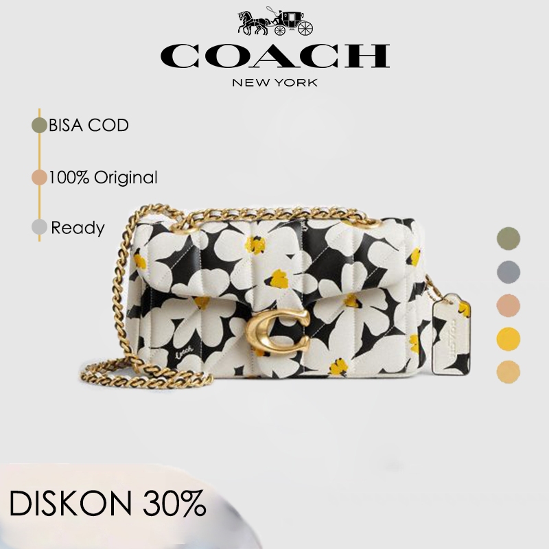 Coach Tas Wanita, Coach Tabby Shoulder Bag 20 With Quilting And Floral Print