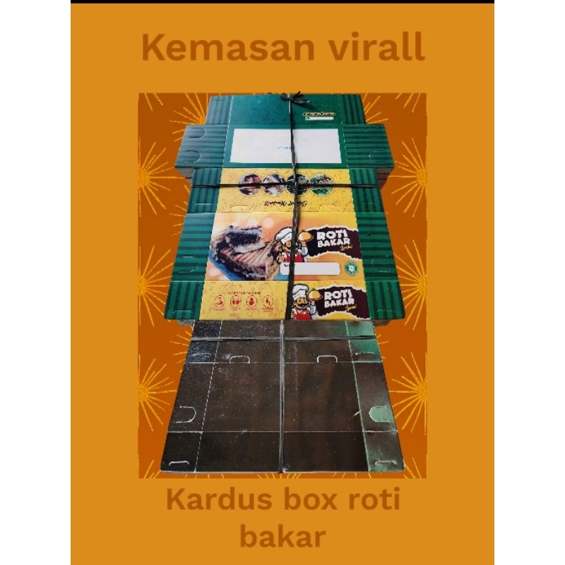 

100 pcs kertas roti bakar/kardus roti bakar/box roti bakar