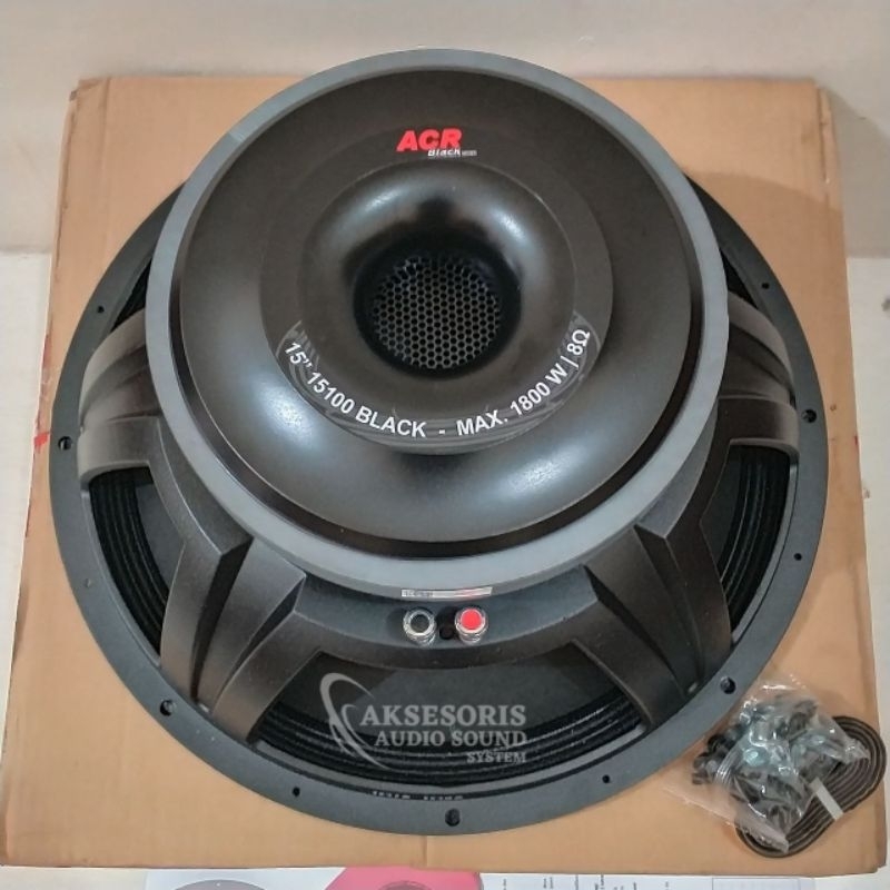 Speaker ACR 15100 Black 15 inch Subwoofer Kualitas Bagus