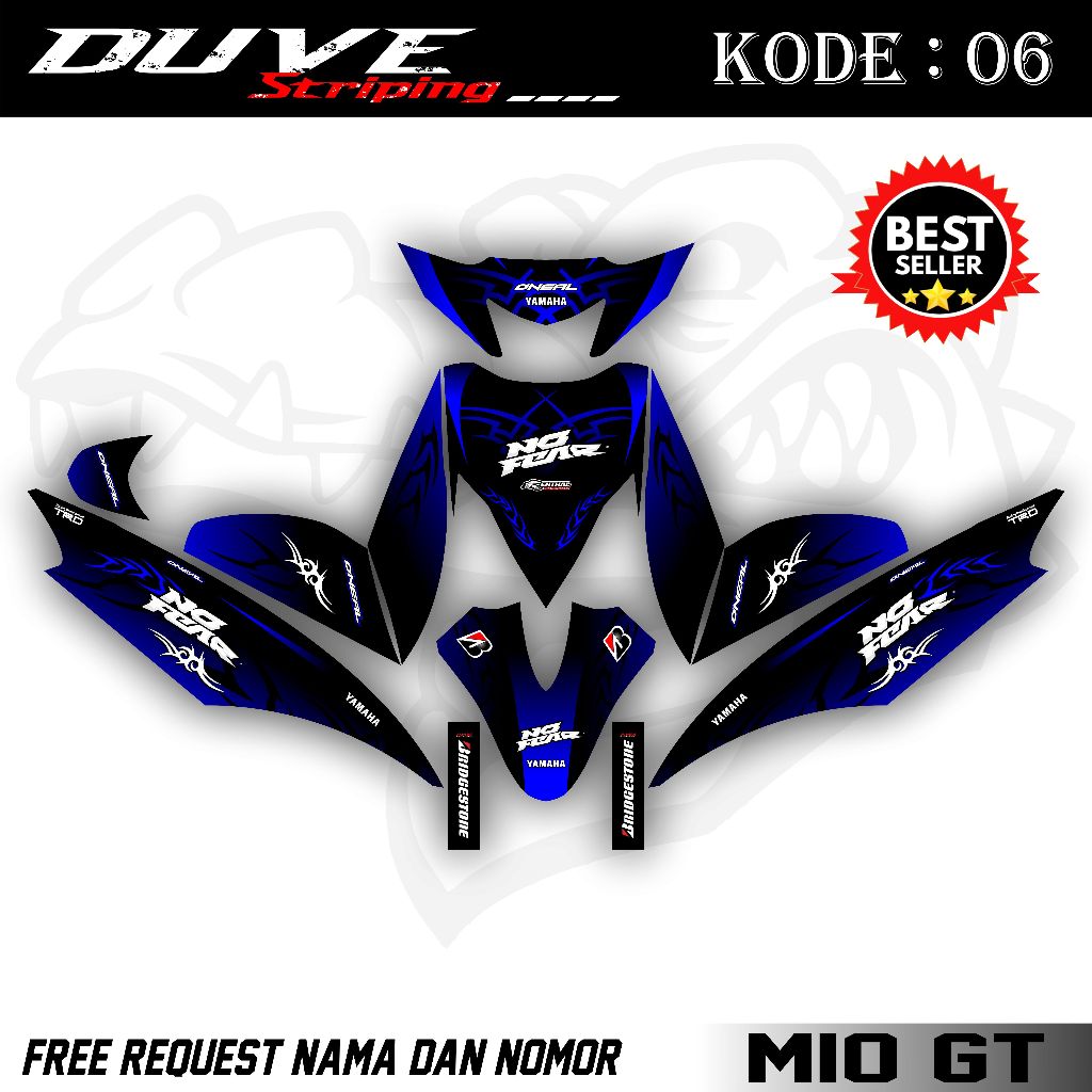 Decal Mio GT Full Body - Stiker Decal Mio GT. DV.06