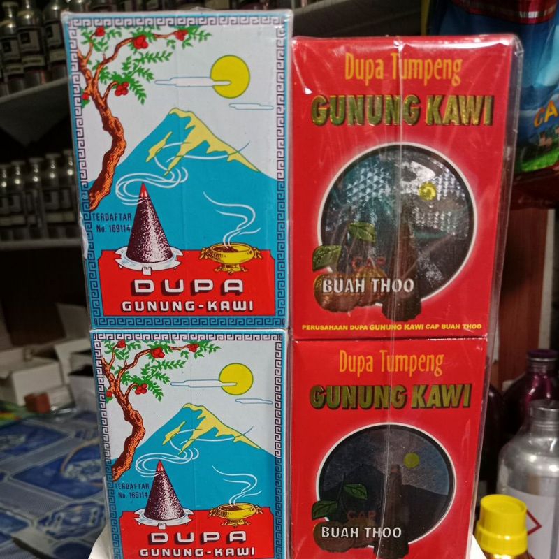 DUPA KERUCUT GUNUNG KAWI MERAH DAN BIRU