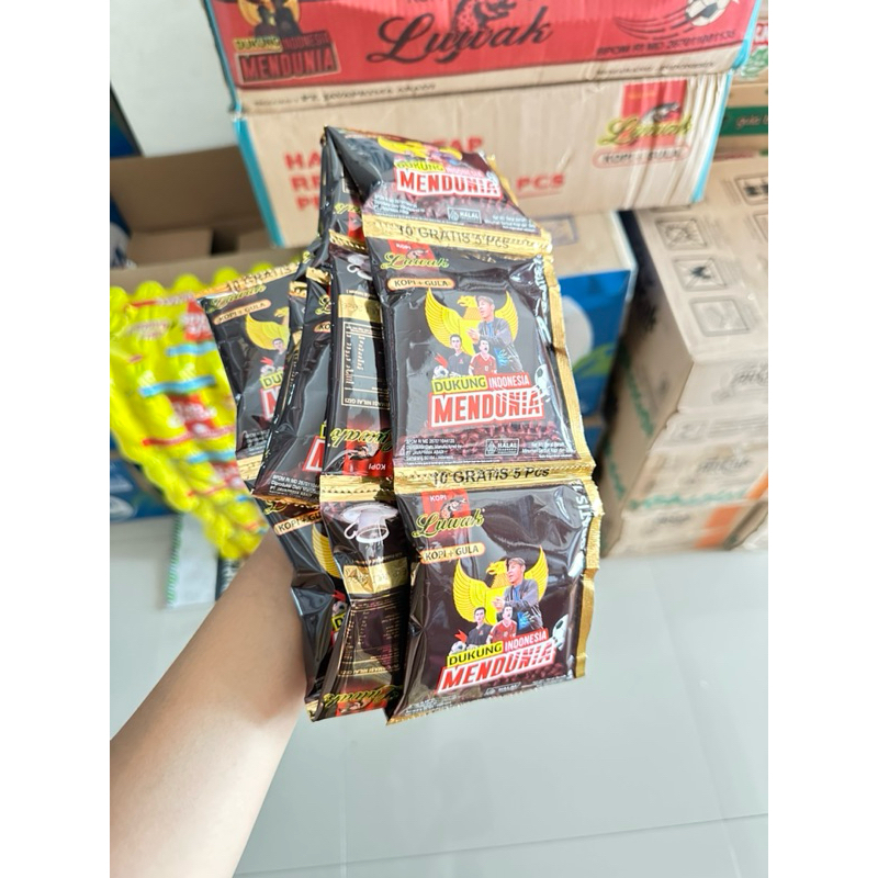 

Kopi Luwak 23gr (1 renteng isi 15pcs) free gula pasir 10gr