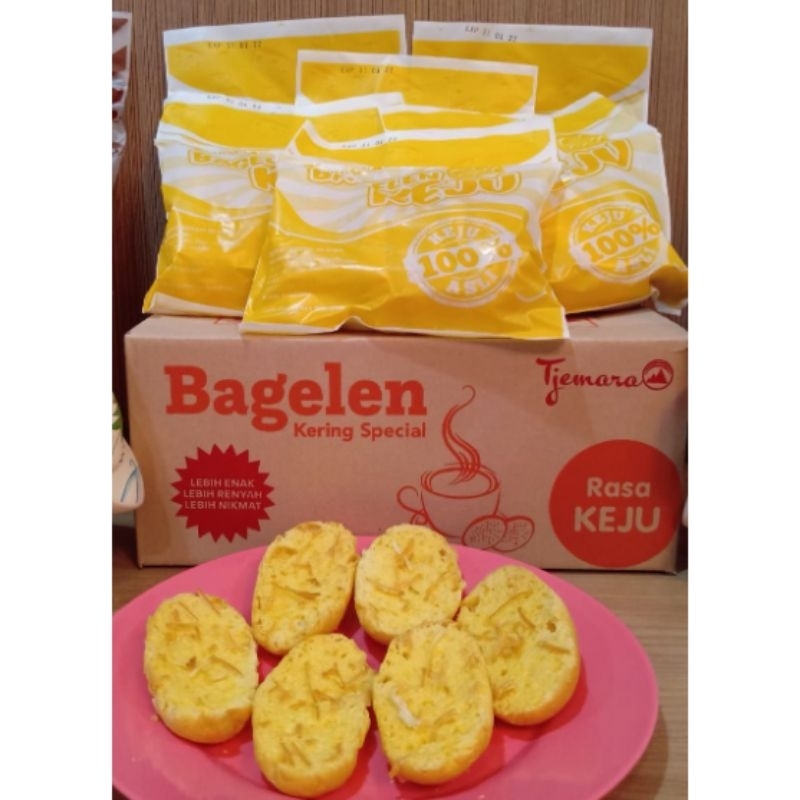 

wiw ROTI BAGELEN TJEMARA 1 dus isi 10pack x 60gr / Roti Kering