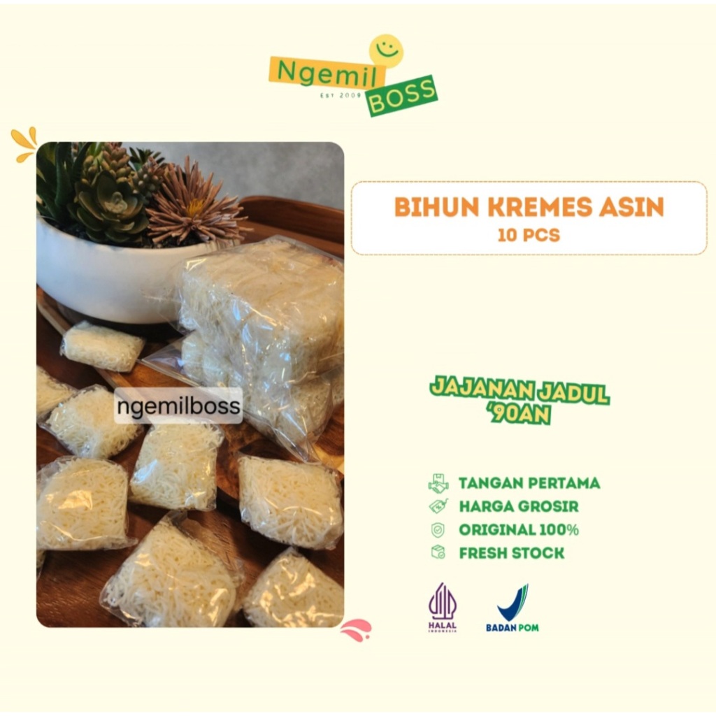 

Ngemil Boss - Bihun Jadul Kremes Pedas Asin - 10pcs