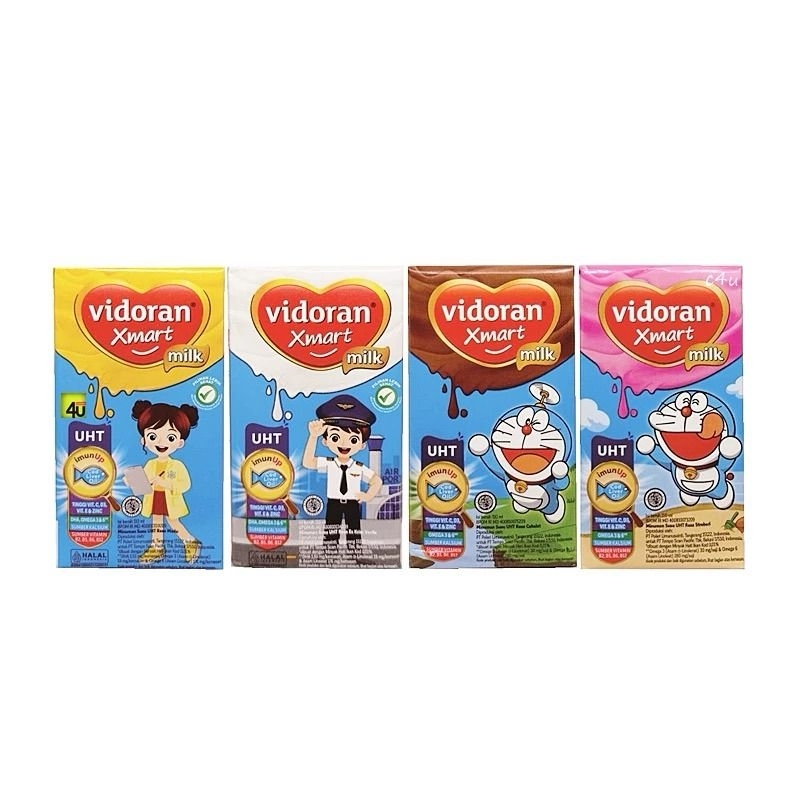 

Vidoran Xmart Susu UHT 110ml susu kotak 6 pcs