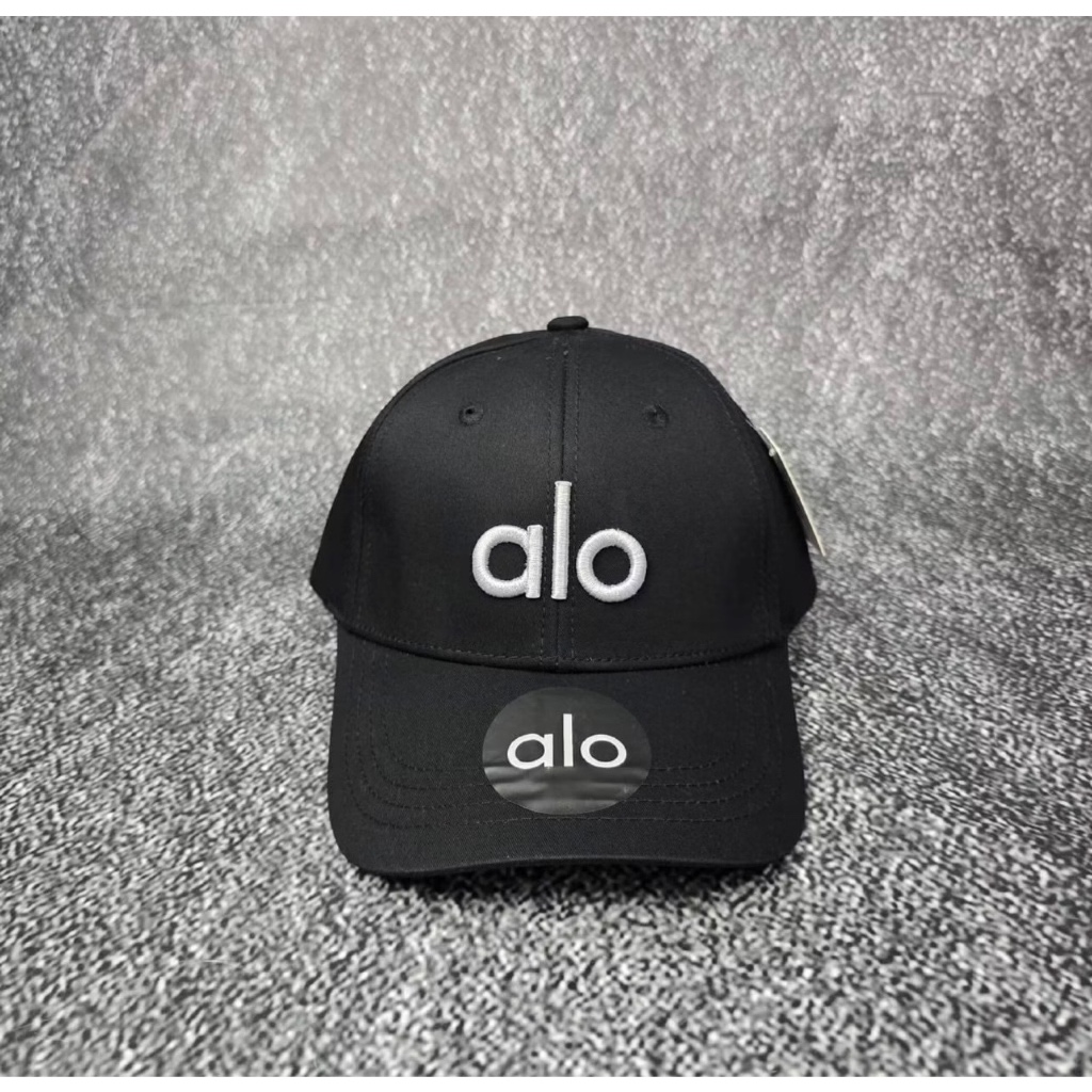 TOPI YOGA ALO BASIC CAPS / TOPI ALO BASEBALL CAPS ORIGINAL BLACK CAPS