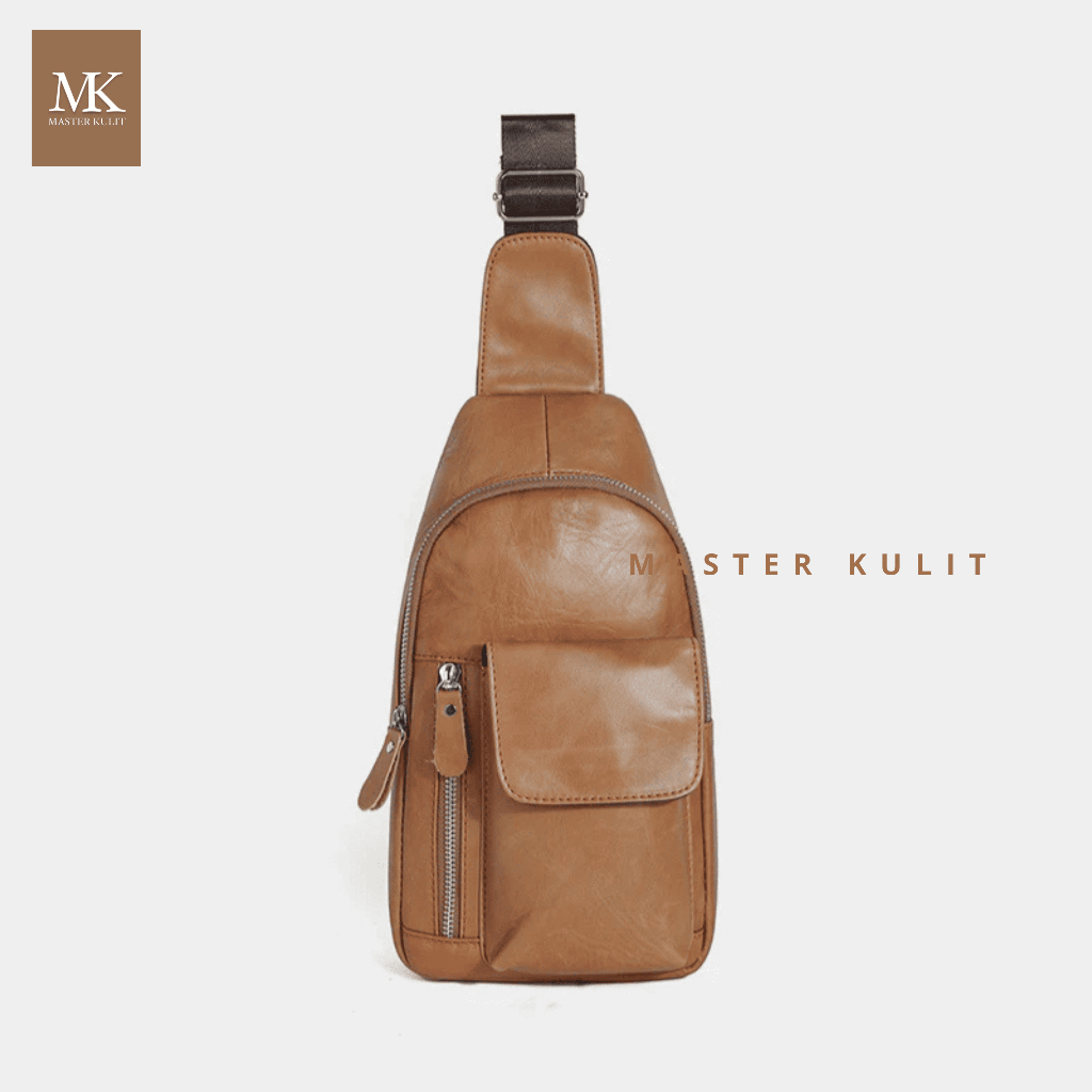 Sling bag Slempang Pria Wanita Kulit Sapi Asli Master Mk033