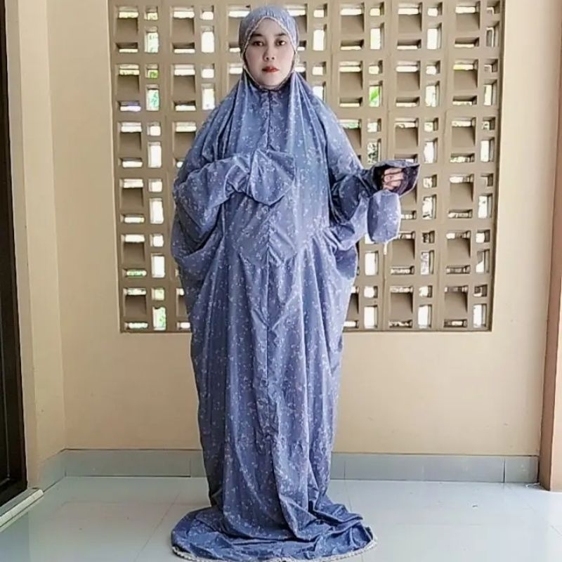 ZaZi-Mukena terusan traveling bahan parasut korea