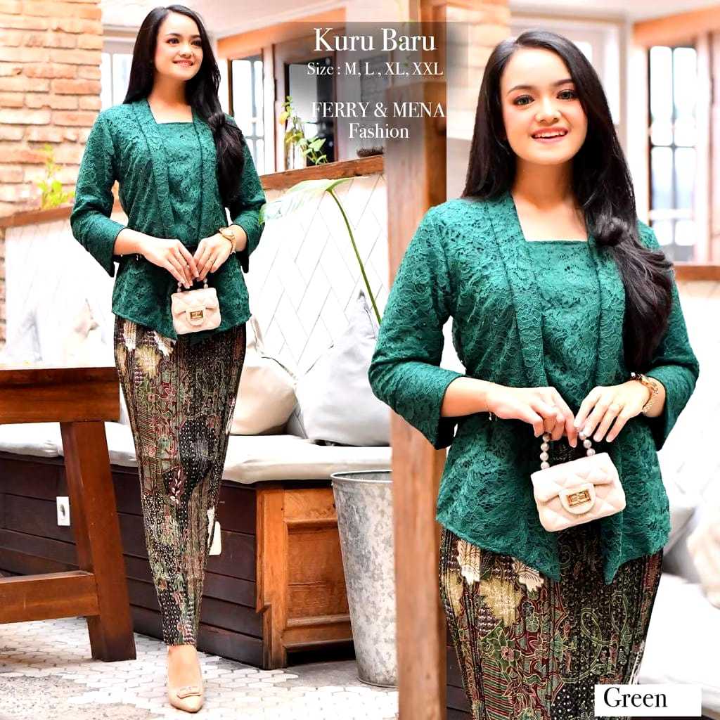 Kebaya Brokat Kutu Baru Kebaya Wisuda Kekinian Baju Pesta Wanita Kebaya Remaja kebaya terbaru kebaya