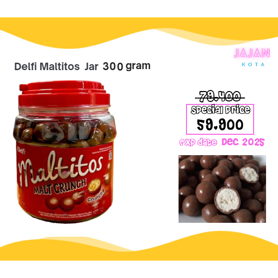 

Delfi Maltitos Jar 300 gram