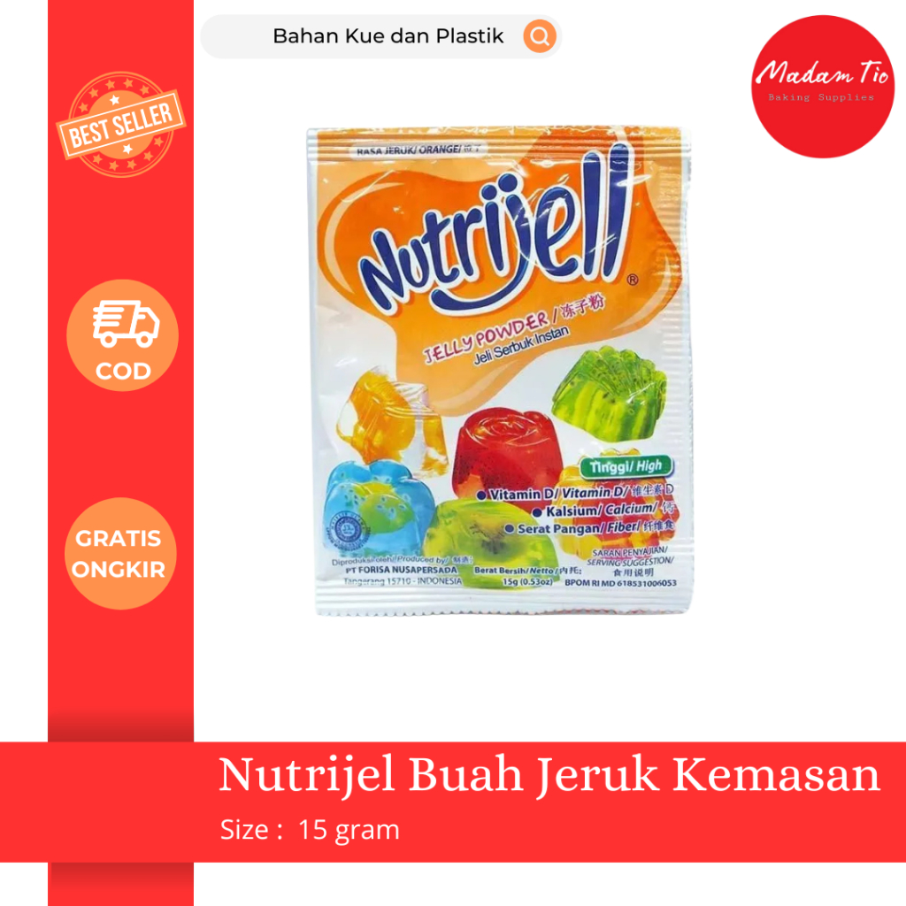 

Nutrijell Orange 15 gram 1pcs